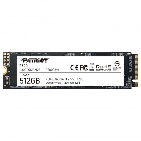 Patriot Memory P300P512GM28 internal solid state drive Patriot Memory P300P512GM28 internal solid state drive