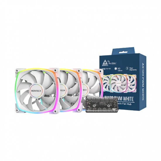 120mm Montech AX120 PWM 120x120x25 3er Pack