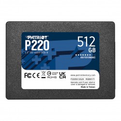 2,5" Patriot P220 512 GB (schwarz, SATA III 6 Gb/s, 2,5")