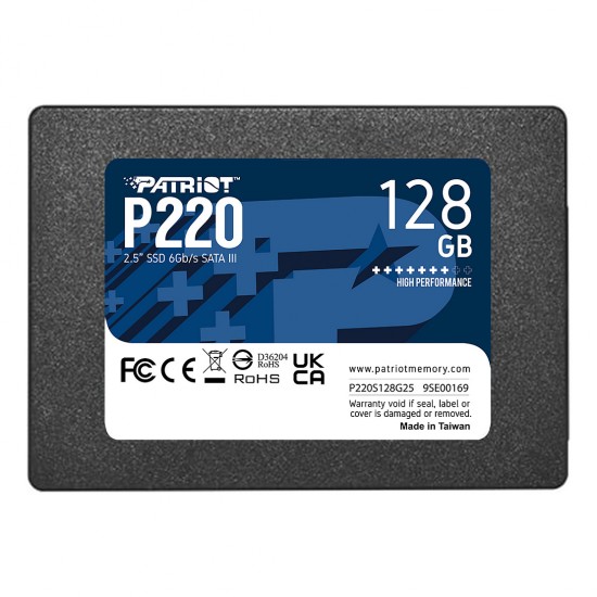 2,5" Patriot P220 128 GB (schwarz, SATA III 6 Gb/s, 2,5") 2,5" Patriot P220 128 GB (schwarz, SATA III 6 Gb/s, 2,5")