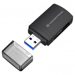 CONCEPTRONIC Kartenleser USB-A3.2->TF/Micro-SD4.0 schwarz