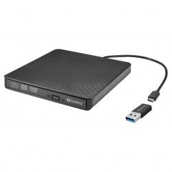 Sandberg USB-C/A DVD Drive optical disc drive