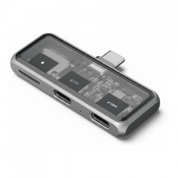 Satechi USB-C PD Mobile XR Hub & MicroSD Card Reader space grey