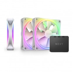120mm NZXT F-Serie F120 RGB DUO Lüfter Triple White RF-D12TF-W1