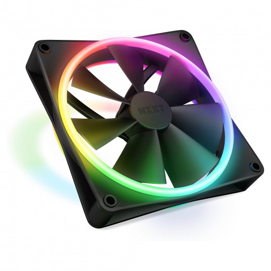 120mm NZXT F-Serie F120 RGB DUO Lüfter Single Black RF-D12SF-B1