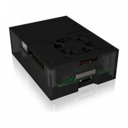 ICY BOX Gehäuse für Raspberry Pi 4, Aluminiumdeckel/-boden, Acrylrahmen ICY BOX Gehäuse für Raspberry Pi 4, Aluminiumdeckel/-boden, Acrylrahmen