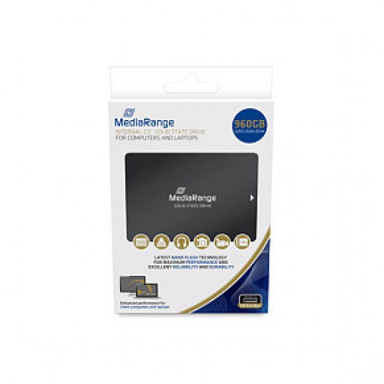 2,5" MediaRange MR1004 960 GB (schwarz, SATA 6 Gb/s, 2,5")