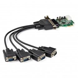 STARTECH.COM PCI Express serielle Schnittstellenkarte mit 4 Ports - 16950 UART - Low Profile - 256-Byte-FIFO-Cache