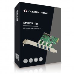 CONCEPTRONIC 1xPCIe2.0 Card 4xUSB-A3.0 5Gbps