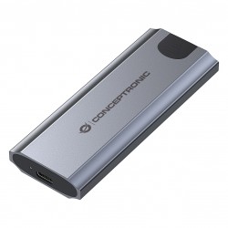CONCEPTRONIC SSD Gehäuse M-Key M.2->M/B+M-Key/USB-C3.2 gr
