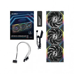 120mm Lian Li UNI FAN SL Wireless LCD 120 ARGB Reverse Blade 3-pack