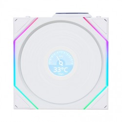 120mm Lian Li Uni Fan TL Wireless LCD Reverse RGB White 120mm Lian Li Uni Fan TL Wireless LCD Reverse RGB White