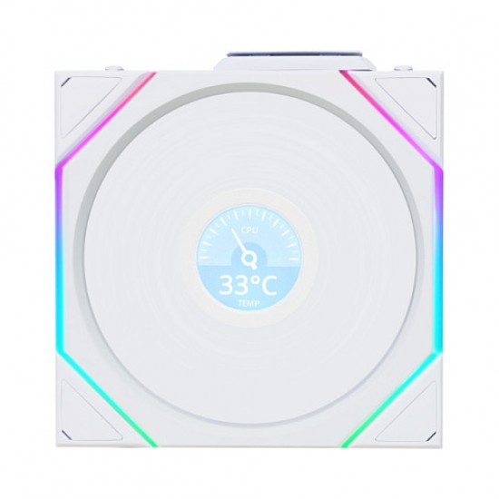 120mm Lian Li Uni Fan TL Wireless LCD Reverse RGB White 120mm Lian Li Uni Fan TL Wireless LCD Reverse RGB White