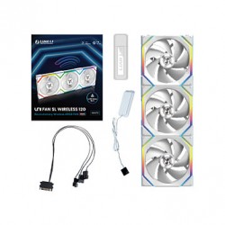120mm Lian Li UNI FAN SL Wireless 120 ARGB White 3-pack
