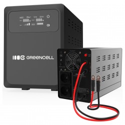 Green Cell UPSLPPC800 Uninterruptible Power Supply AVR UPS 1200VA 800W PowerCore 12 VDC with LCD Display