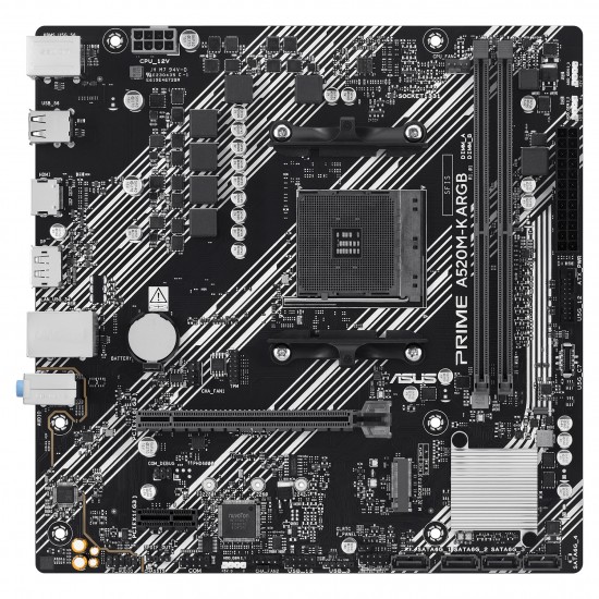 ASUS PRIME A520M-K ARGB (AMD,AM4,DDR4,mATX)