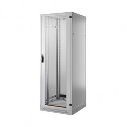 19" Netzwerkschrank-Set PRO 42HE, 800x1000 mm, RAL7035, 4f. Lfter, Netzltg. +Sockel