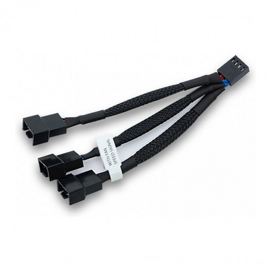 Water Blocks EK-Cable Y-Weiche für 3x 4-Pin-PWM-Lüfter - 10 cm