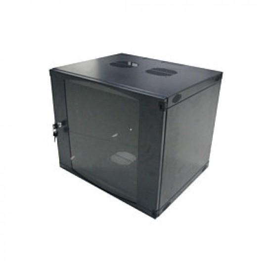 Logilink 19" Wallmount Single Section Box 06U, Flat Pack, black