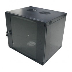 Logilink 19" Wallmount Single Section Box 09U, Flat Pack, black