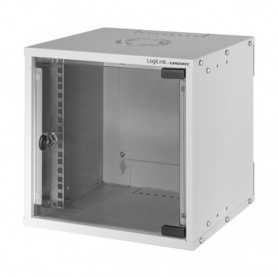 10" wall mount cabinet EconLine, 6U, grey 10" wall mount cabinet EconLine, 6U, grey