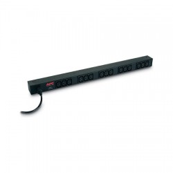 APC Basic Rack-Mount PDU Rack AC 208/230V 2,3 kW input IEC 60320 C14 output connectors 15 power IEC 60320 C13 1,98m cord BK