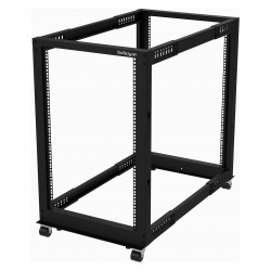 STARTECH.COM 18U Open Frame Rack - 4 Post - 22-40in. Adjustable Depth - 1200lb. Weight Capacity - w/ Casters and Cable Hooks STARTECH.COM 18U Open Frame Rack - 4 Post - 22-40in. Adjustable Depth - 1200lb. Weight Capacity - w/ Casters and Cable Hooks