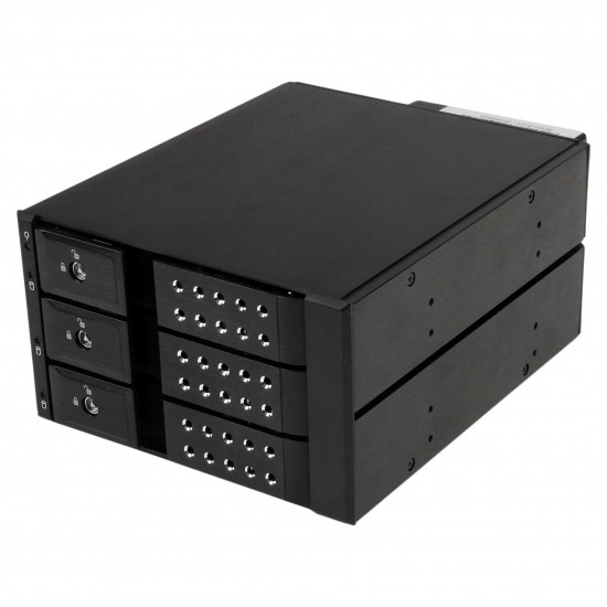 3-fach 3,5 Zoll trägerloser SATA Festplatten Aluminium Wechselrahmen Backplane 3-fach 3,5 Zoll trägerloser SATA Festplatten Aluminium Wechselrahmen Backplane