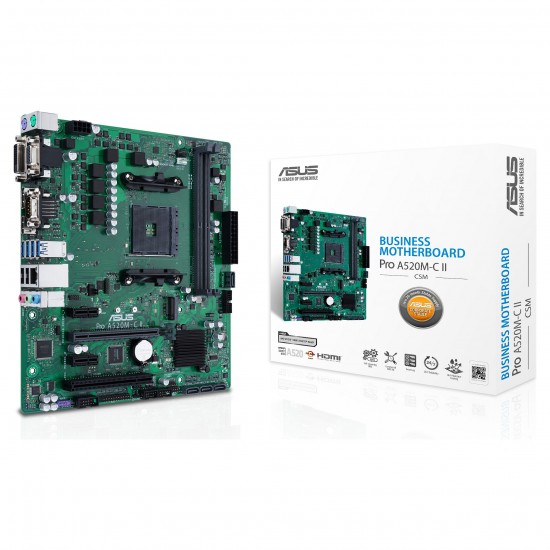 AM4 ASUS PRO A520M-C II/CSM mATX D4 AM4 ASUS PRO A520M-C II/CSM mATX D4