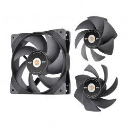 120mm Thermaltake GT12 PC Cooling Fan TT Premium Edition Black - 1 Pack
