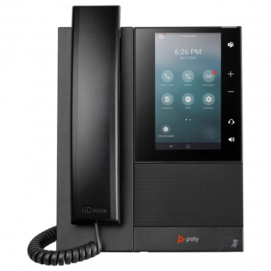 HP Poly CCX 505 Business Media Phone with Open SIP and PoE-enabled IP phone