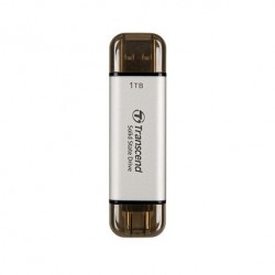 TRANSCEND ESD310S 1TB External SSD USB 10Gbps Type C/A Silver