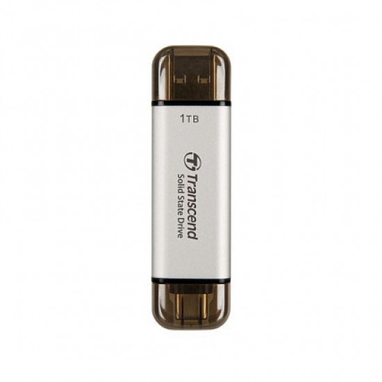 TRANSCEND ESD310S 1TB External SSD USB 10Gbps Type C/A Silver
