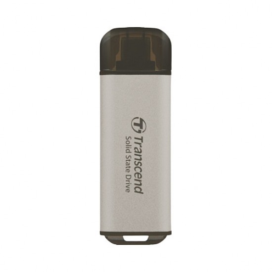 TRANSCEND ESD300S 512GB External SSD USB 10Gbps Type C Silver