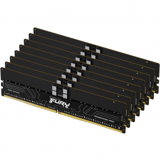 KINGSTON 256GB 6400MT/s DDR5 ECC Reg CL32 DIMM Kit of 8 FURY Renegade Pro EXPO