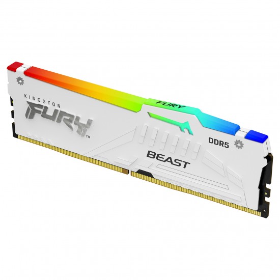 KINGSTON 16GB 6000MT/s DDR5 CL30 DIMM FURY Beast White RGB EXPO