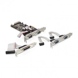 seriell PCIe 4x+1x parallel DeLock