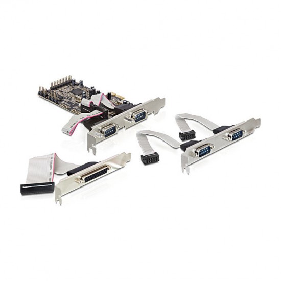 seriell PCIe 4x+1x parallel DeLock