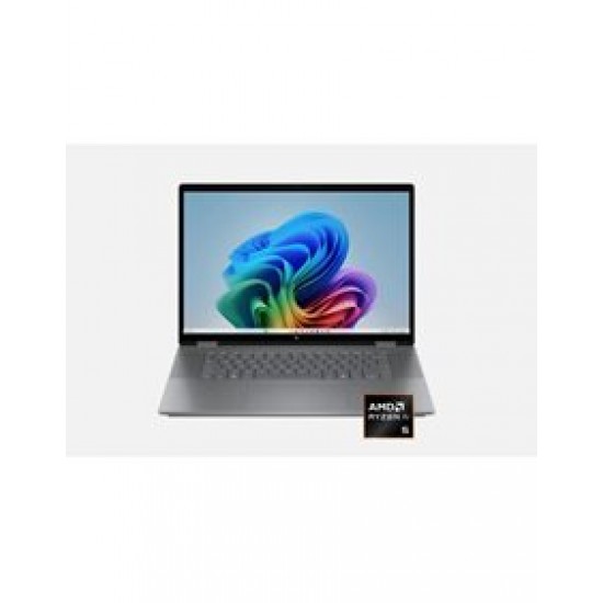 HP OmniBook X Flip 2-in-1 Copilot+ PC 16-AR0013, Ryzen AI 5 340/16 FHD+ Touch/16GB/512GB SSD/Webcam/Win11 Home, US Layout, Meteor Silver