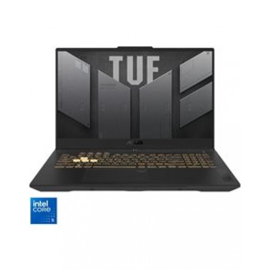 Asus TUF Gaming F17 FX707VJ-HX027, Core 5-210H/17.3 FHD+ IPS 144Hz/16GB/512GB SSD/RTX 3050 6GB/Webcam/FreeDOS, US Layout, Mecha Gray