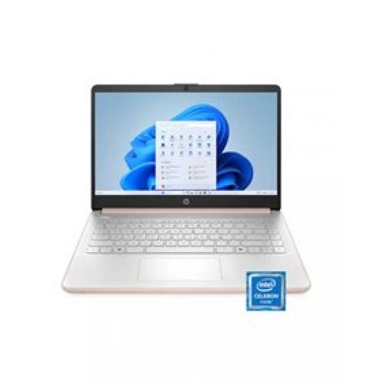 HP 14-dq3015dx, Celeron N4500/14 HD/4GB/64GB eMMC/Webcam/Win11 Home S, Pale Rose Gold