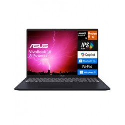 Asus Vivobook Copilot+ PC 16 M1607KA-V16.R516512, Ryzen AI 5 330/16 FHD+/16GB/512GB SSD/Webcam/Win11 Home, US Layout, Quiet Blue