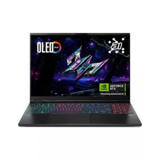 Acer Predator Helios Neo 16S AI PHN16S-71-98RF, Ultra 9 275HX/16 WQXGA OLED 240Hz/32GB/1TB SSD/RTX 5070 Ti 12GB/Webcam/Win11 Home, US Layout, Black Acer Predator Helios Neo 16S AI PHN16S-71-98RF, Ultra 9 275HX/16 WQXGA OLED 240Hz/32GB/1TB SSD/RTX 5070 Ti 12GB/Webcam/Win11 Home, US Layout, Black
