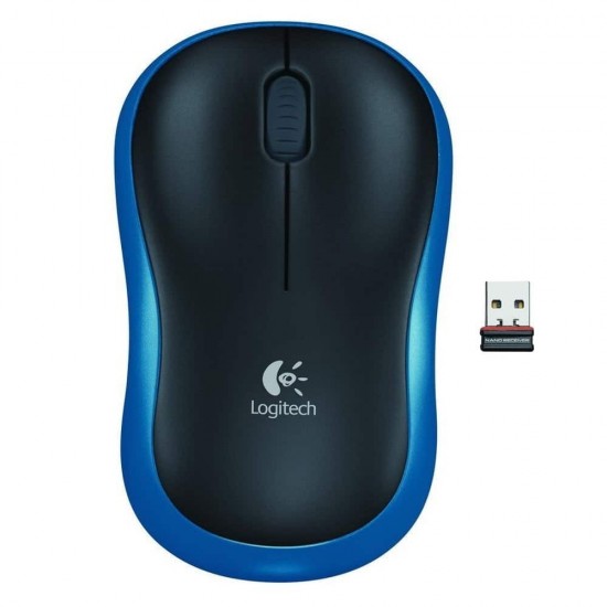 LOGITECH MOUSE WIRELESS M185 BLACK/BLUE ( 910-002236 ) LOGITECH MOUSE WIRELESS M185 BLACK/BLUE ( 910-002236 )