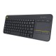 LOGITECH KEYBOARD WIRELESS TOUCH K400 US BLACK (920-007145) LOGITECH KEYBOARD WIRELESS TOUCH K400 US BLACK (920-007145)