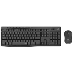 LOGITECH Keyboard+Mouse Set Wireless MK295 US Silent Black (920-009800)