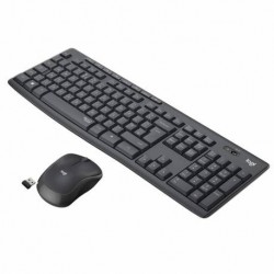 LOGITECH Keyboard+Mouse Set Wireless MK295 GR Silent (920-009871)