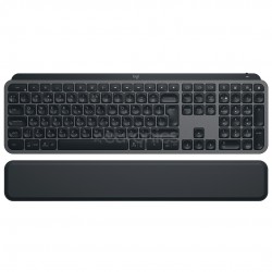 Logitech Keyboard MX Keys S Plus Graphite+Palm Rest Black US (920-011589)
