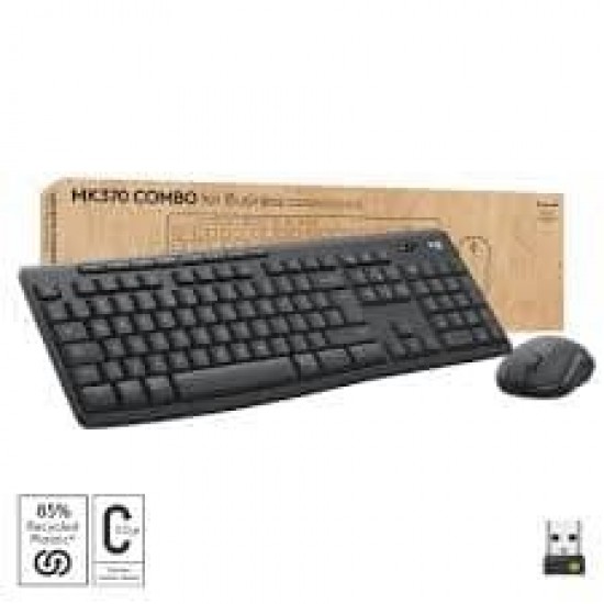 LOGITECH Wireless/Bluetooth Silent Keyboard &amp; Mouse MK370 US (920-012077)