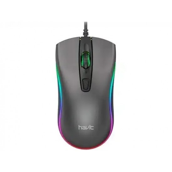 HAVIT WIRED GAMING MOUSE MS72 GREY